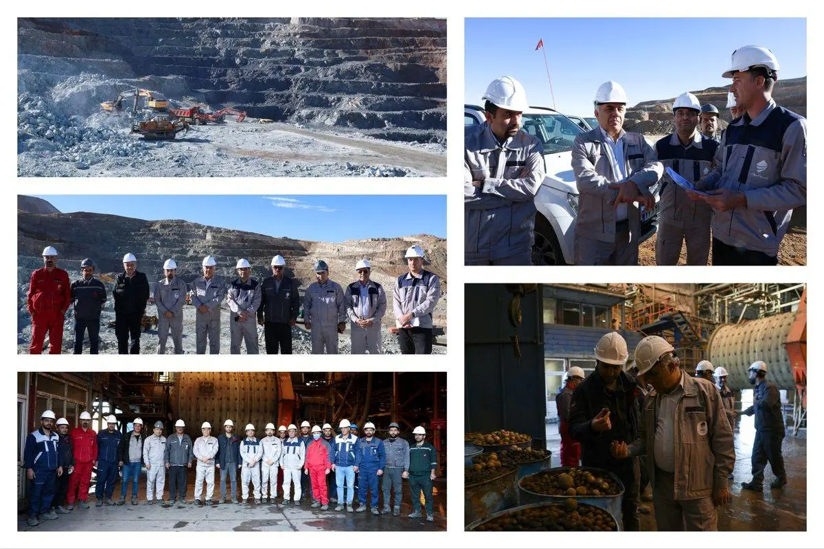 بازدید مدیرعامل صبانور از معادن و کارخانجات بیجار