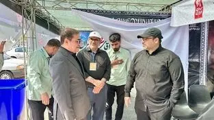 بازدید میدانی مدیرعامل گروه فولاد خوزستان از موکب شهدای شرکت در پایتخت