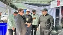 بازدید میدانی مدیرعامل گروه فولاد خوزستان از موکب شهدای شرکت در پایتخت