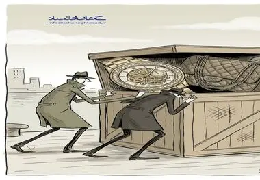 کاریکاتور - قاچاق کالای لوکس