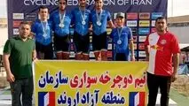 افتخارآفرینی دوچرخه سواران اروندی در مرحله اول لیگ دوچرخه‌سواری پیست
