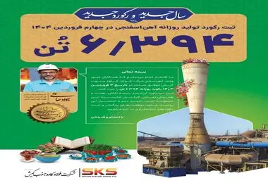 ۶۳۹۴ تن افتخار سکوی جدید فولاد کاوه جنوب کیش