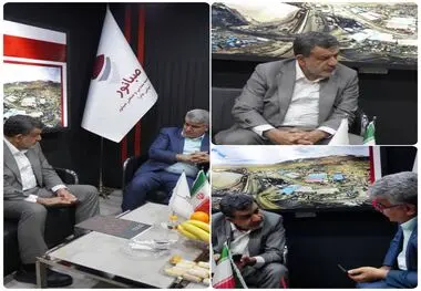 *حضور عضو کمیسیون صنایع و معادن مجلس در غرفه صبانور  *     

