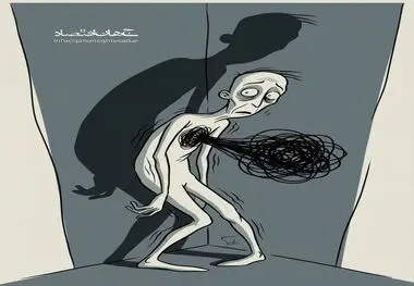 کاریکاتور ـ دلشوره و ترس