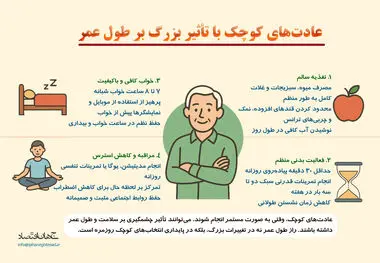 عادت های کوچک با تاثیر بزرگ بر طول عمر