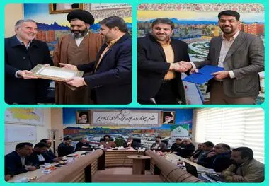 
تکریم مهندس حمیدرضا رحیمی و معرفی دکتر احمدی به عنوان سرپرست شرکت عمران بهارستان