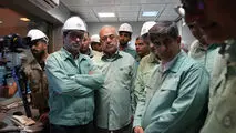بازدید مدیرعامل گروه فولاد مبارکه و استاندار هرمزگان از خطوط تولید شرکت فولاد هرمزگان