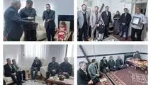 دیدار و عیادت مدیر حوزه ریاست مدیرعامل صبانور با خانواده‌های معظم شهدای اسدآباد