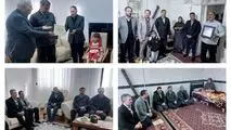 دیدار و عیادت مدیر حوزه ریاست مدیرعامل صبانور با خانواده‌های معظم شهدای اسدآباد