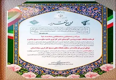 افتخارآفرینی پایگاه بسیج کارگری شرکت آلومینای ایران در چهاردهمین جشنواره مالک اشتر استان