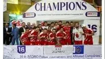 قهرمانی تیم فوتسال فولاد خوزستان در مسابقات ایمیدرو