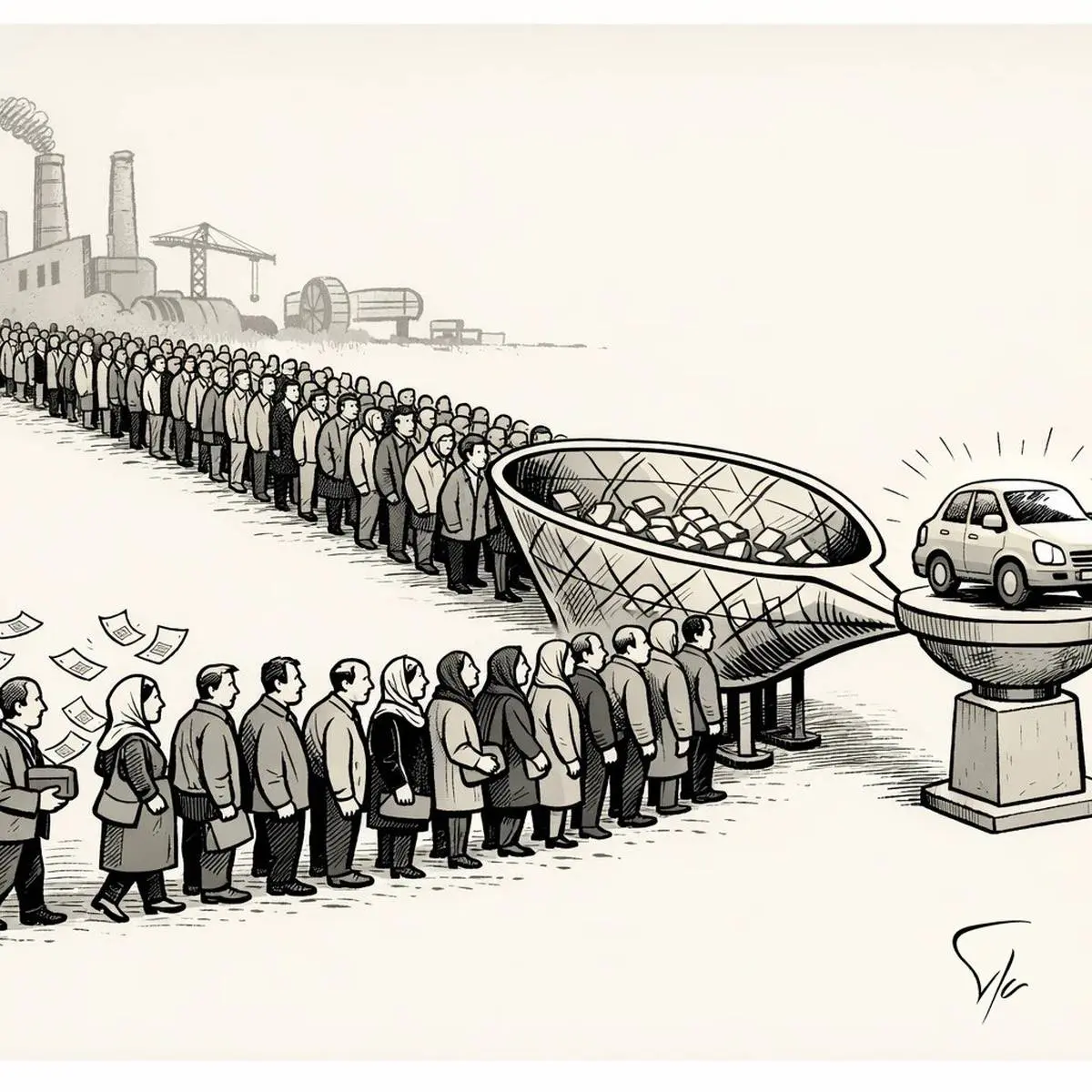 جهان اقتصاد بررسی می‌کند؛ صف‌نشینی میلیونی برای خودرو، نشانه‌های اختلال در تعادل بازار