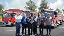 تحویل سه دستگاه کامیون آتش نشانی به واحدها و مجتمع های ایمیدرو