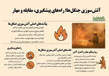 آتش سوزی جنگل ها/ راه های پیشگیری مقابله و مهار