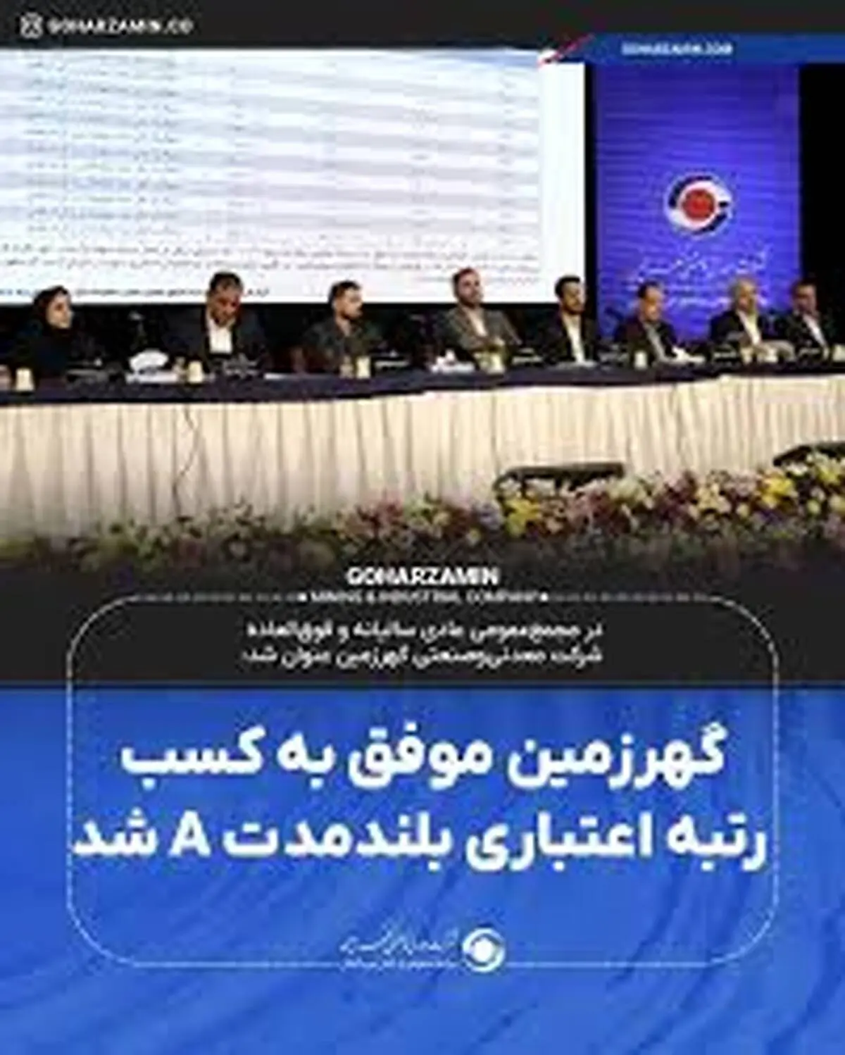 گهرزمین موفق به کسب رتبه اعتباری بلندمدت A شد

