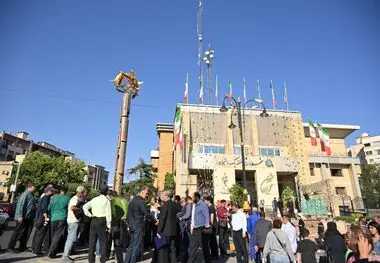 رونمایی از المان‌های یادبود شهدای جنگ ۱۲ روزه در منطقه یک