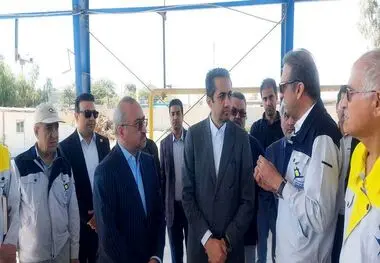 بازدید آقاجانلو از سایت آب شیرین کن منطقه ویژه خلیج فارس

