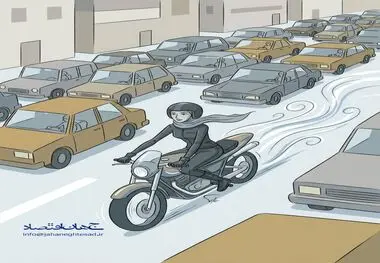 کاریکاتورـ مجوز موتورسواری بانوان