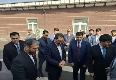 بازدید وزیر صمت از واحدهای تولیدی و صنعتی در شهرک فناوری شهر دوشنبه تاجیکستان