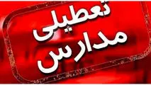 مدارس این شهر تعطیل شد

