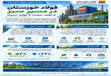 فولاد خوزستان در مسیر سبز؛

فولاد خوزستان؛ از تولید بیشتر تا تولید سبزتر