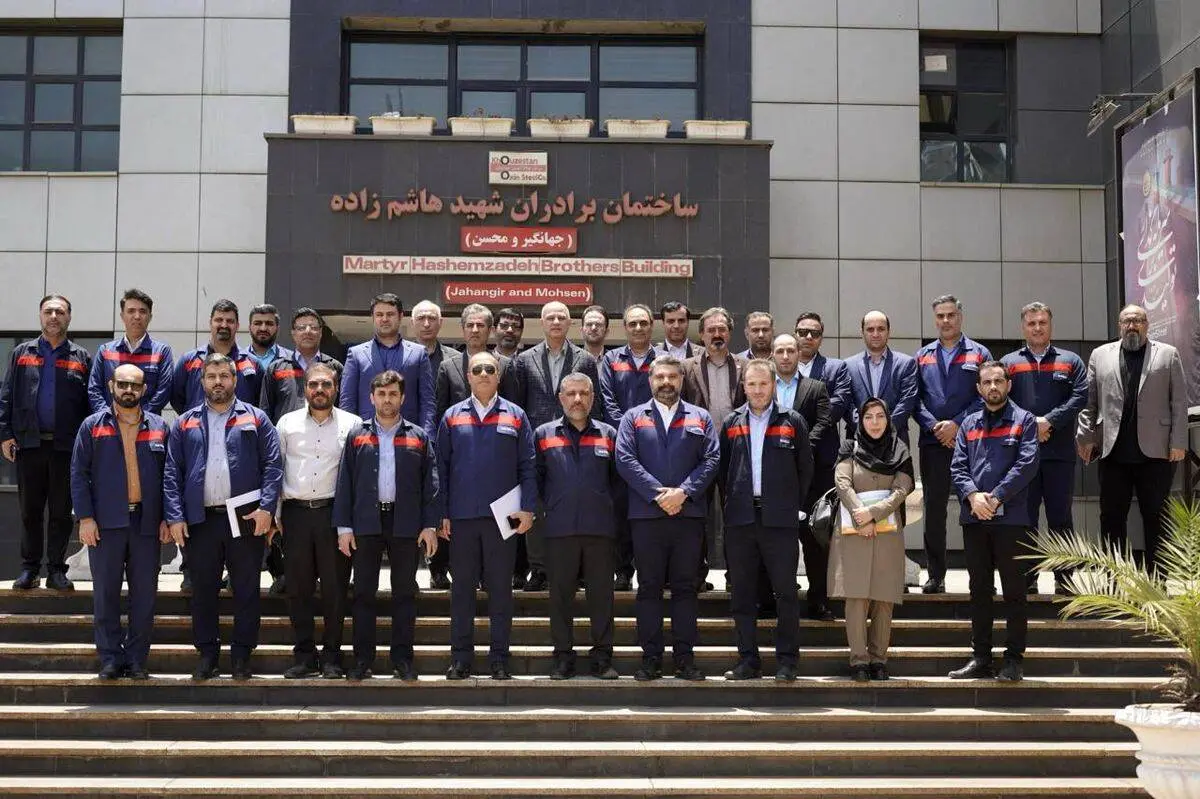 حضور هیأت مدیره صندوق بازنشستگی کشوری و هلدینگ صبا انرژی در شرکت فولاد اکسین خوزستان