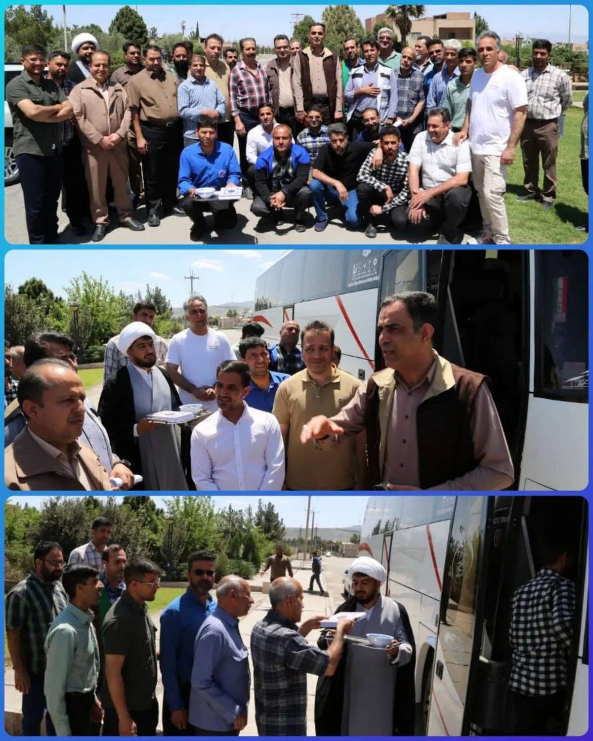 اعزام اولین گروه از کارکنان مجتمع معدنی چادرملو به اردوی راهیان نور غرب کشور

